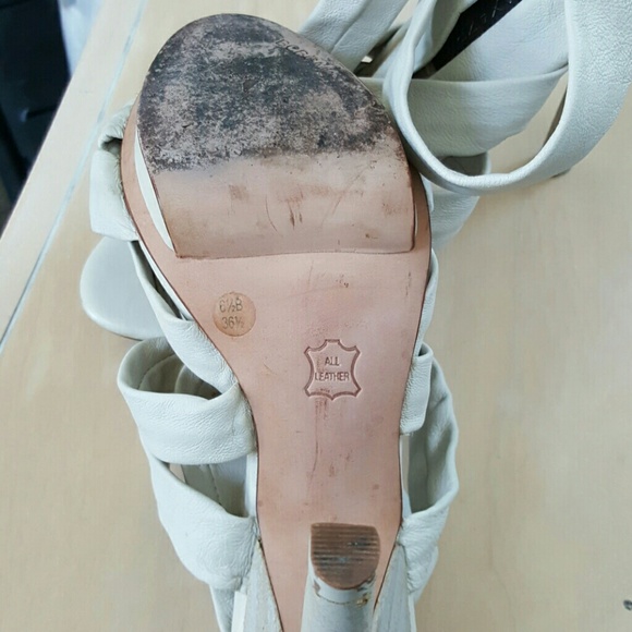 BCBG High Heel Leather Sandals, Prom - Picture 7 of 8